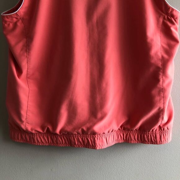 Adidas Retro Sporty Hiking Workout Sleeveless Zip Up Jacket Vest Top Pink - Picture 7 of 14